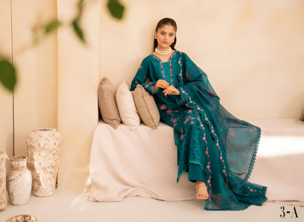 3 PC Premium Embroidered Collection by Rajbari - Image 4