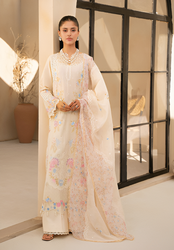 3 PC Premium Embroidered Collection by Rajbari - Image 2