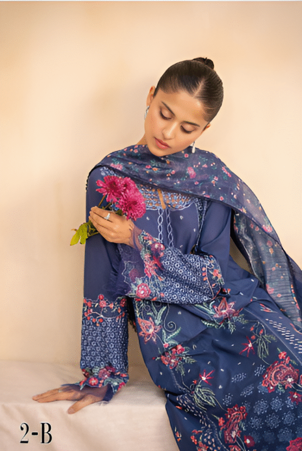 3 PC Premium Embroidered Collection by Rajbari - Image 3