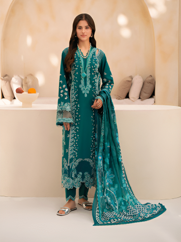 3 PC Premium Embroidered Collection by Rajbari