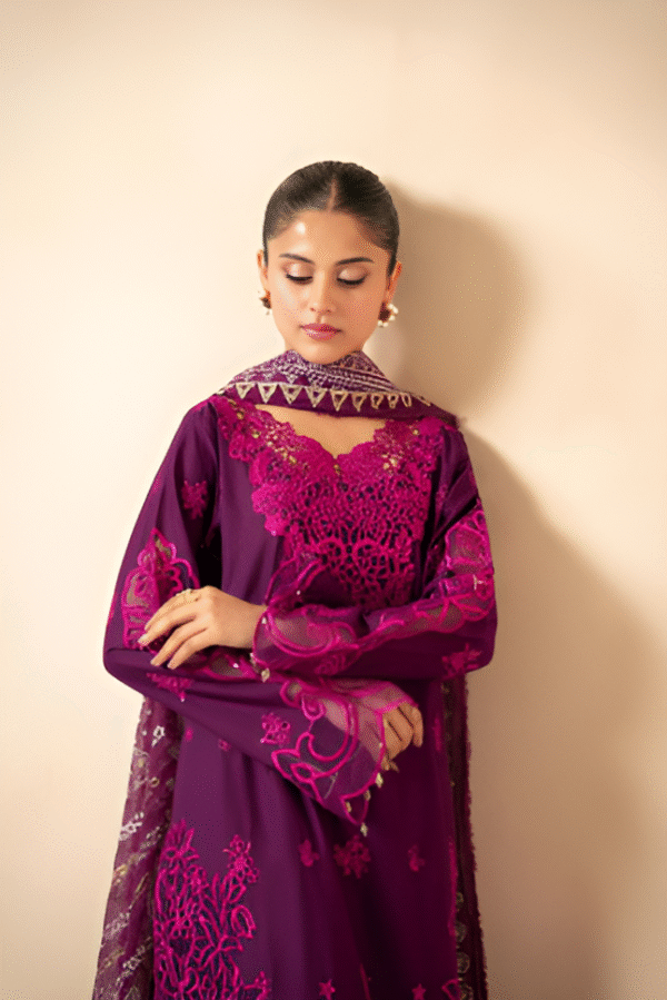 3 PC Premium Embroidered Collection by Rajbari - Image 2