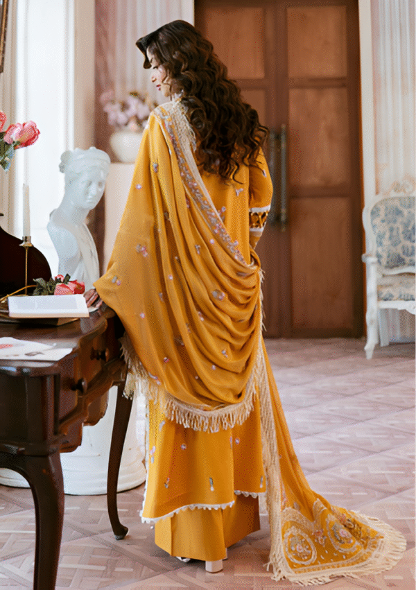 3 PC LUXURY EMBROIDERED COLLECTION BY MAHNUR - Image 3