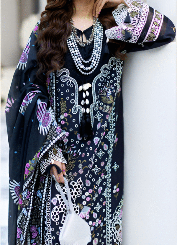 3 PC LUXURY EMBROIDERED COLLECTION BY MAHNUR - Image 3