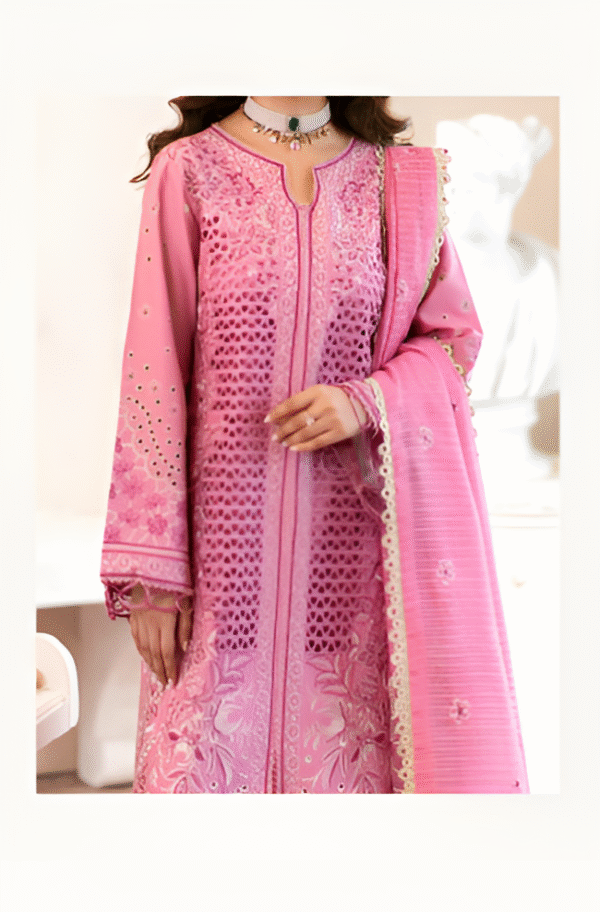 3 PC LUXURY EMBROIDERED COLLECTION BY MAHNUR - Image 4