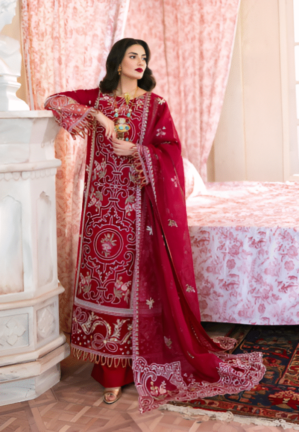 3 PC LUXURY EMBROIDERED COLLECTION BY MAHNUR
