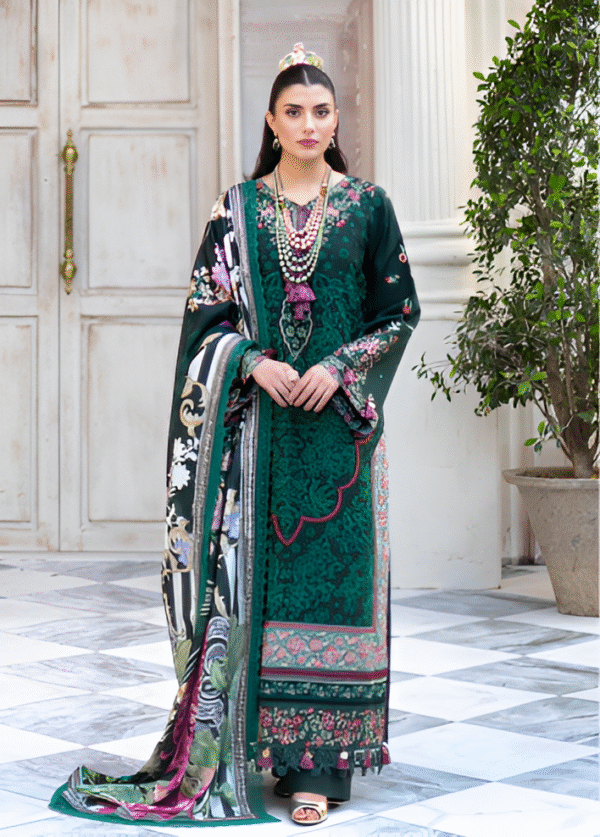 3 PC LUXURY EMBROIDERED COLLECTION BY MAHNUR
