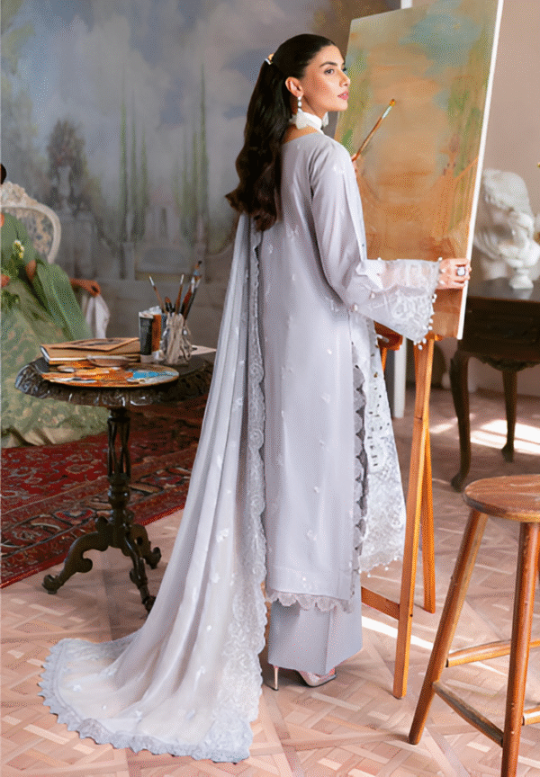 3 PC LUXURY EMBROIDERED COLLECTION BY MAHNUR - Image 3