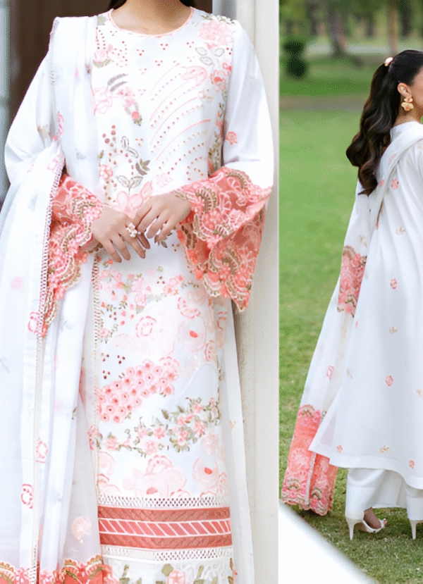 3 PC LUXURY EMBROIDERED COLLECTION BY MAHNUR - Image 2