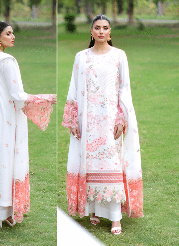 3 PC LUXURY EMBROIDERED COLLECTION BY MAHNUR - Image 3