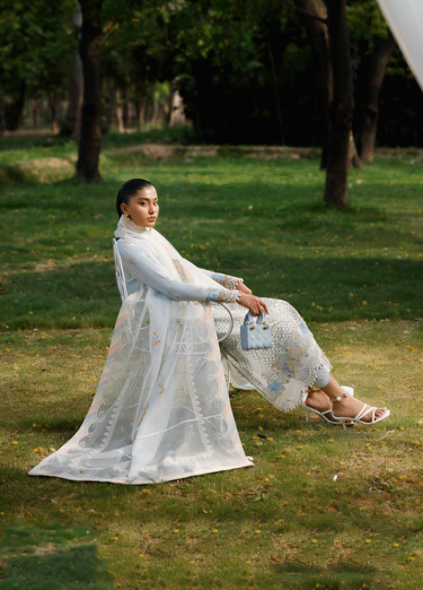 3 PC Luxury Embroidered Collection by Bin Ilyas - Image 3