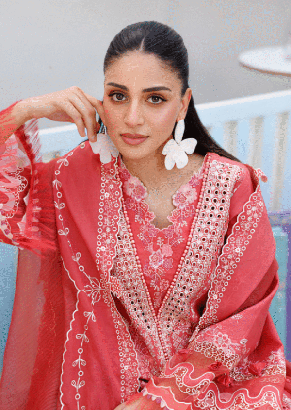 3 PC Luxury Embroidered Collection by Bin Ilyas - Image 2
