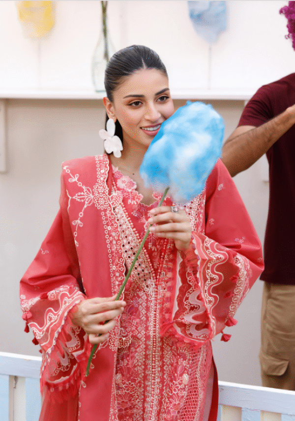 3 PC Luxury Embroidered Collection by Bin Ilyas - Image 3