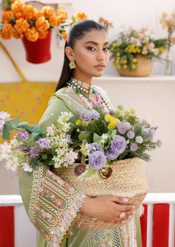 3 PC Luxury Embroidered Collection by Bin Ilyas - Image 3
