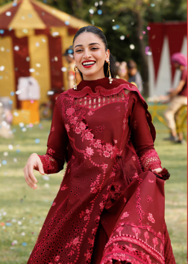 3 PC Luxury Embroidered Collection by Bin Ilyas - Image 3