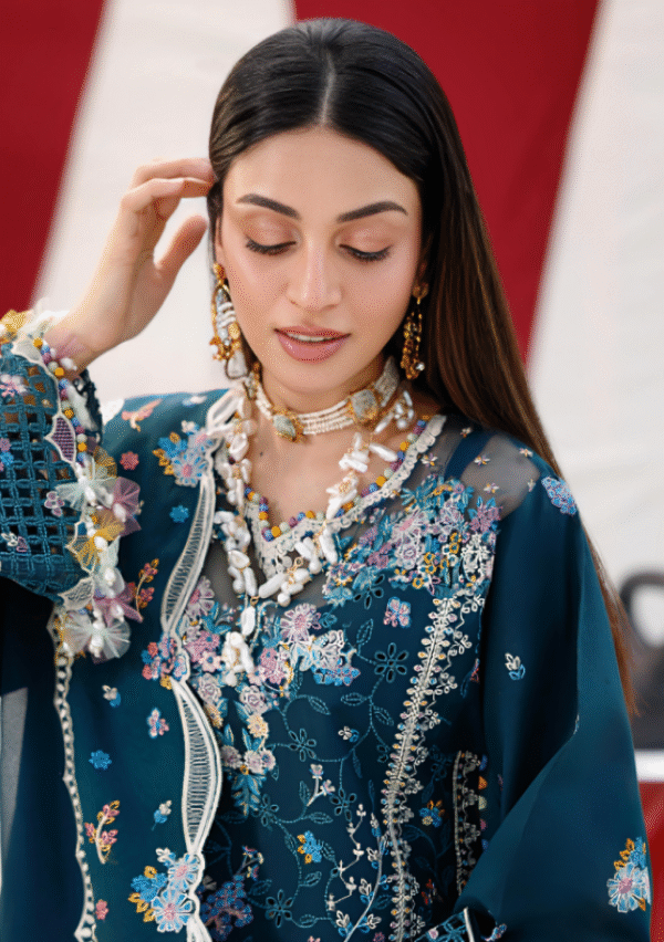 3 PC Luxury Embroidered Collection by Bin Ilyas - Image 3