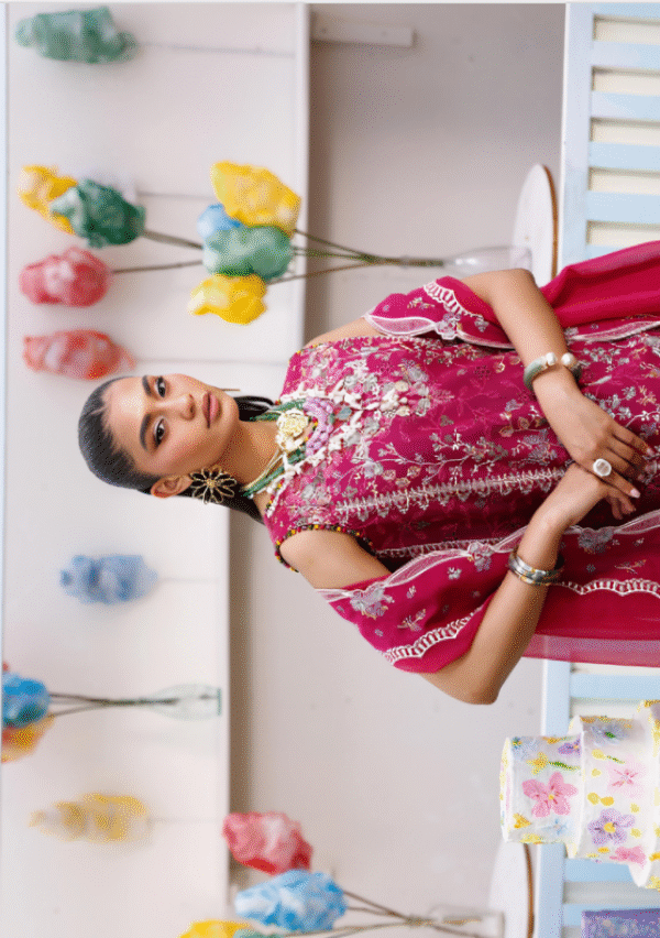 3 PC Luxury Embroidered Collection by Bin Ilyas - Image 3