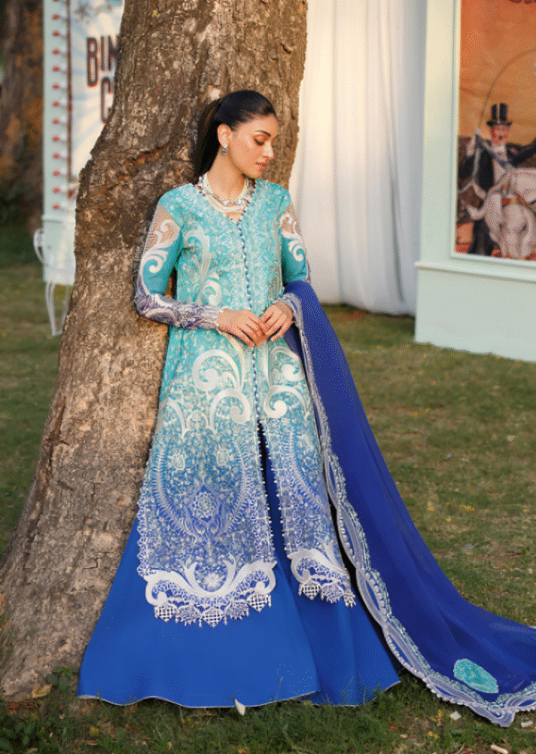3 PC Luxury Embroidered Collection by Bin Ilyas - Image 4