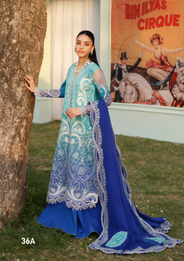 3 PC Luxury Embroidered Collection by Bin Ilyas - Image 2
