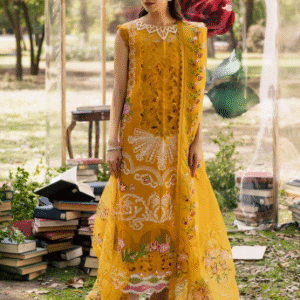 3 PC Luxury Embroidered Lawn by parishay