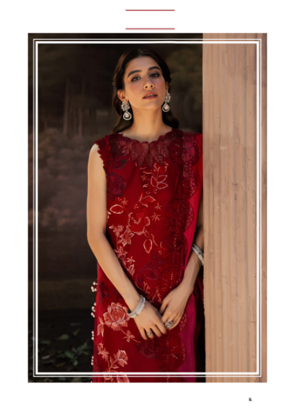 3 PC Luxury Embroidered Lawn by parishay - Image 4