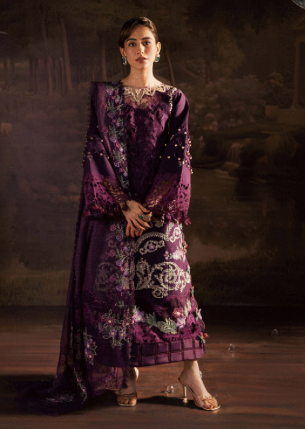 3 PC Luxury Embroidered Lawn by parishay - Image 4