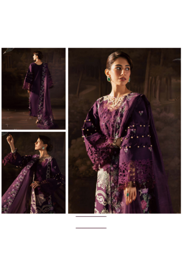 3 PC Luxury Embroidered Lawn by parishay - Image 3