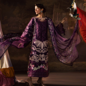3 PC Luxury Embroidered Lawn by parishay