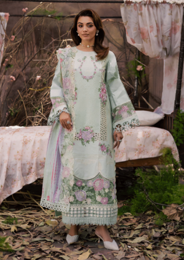 3 PC Luxury Embroidered Lawn by parishay
