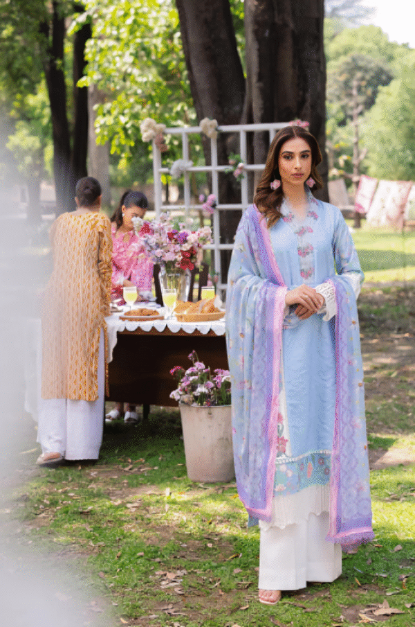 3 PC Heavy Embroidered Collection by Rajbari - Image 2