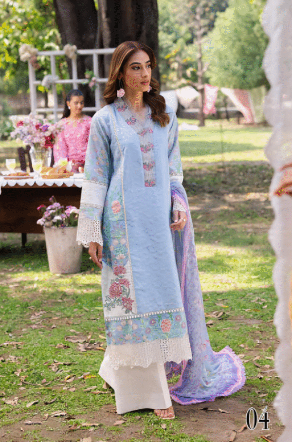 3 PC Heavy Embroidered Collection by Rajbari - Image 4