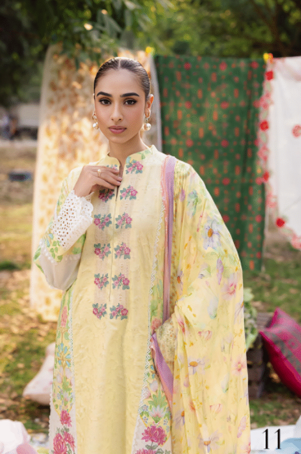 3 PC Heavy Embroidered Collection by Rajbari - Image 2