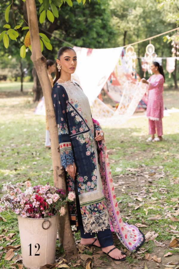 3 PC Heavy Embroidered Collection by Rajbari - Image 2