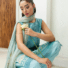 3 PC Embroidered Lawn by Sanam Saeed - Image 3