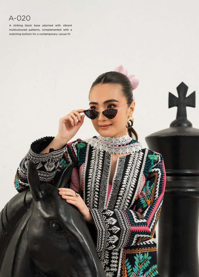 Embroidered 3PC by Mahnur 2026 - Image 4